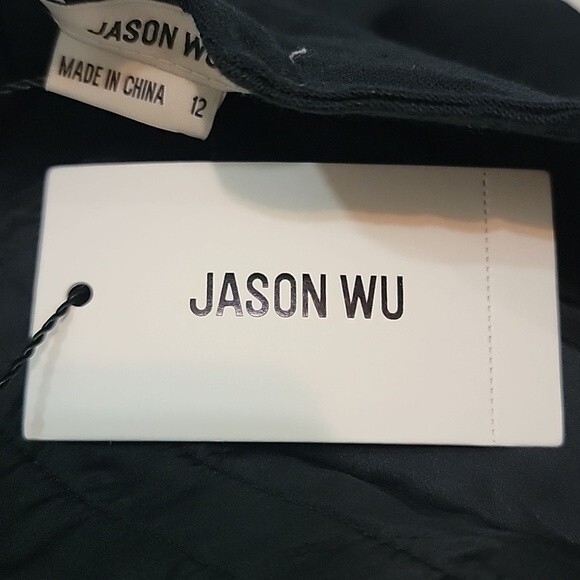 JASON WU Linen Blend High Waist Pleated Shorts size 12 - Picture 7 of 8